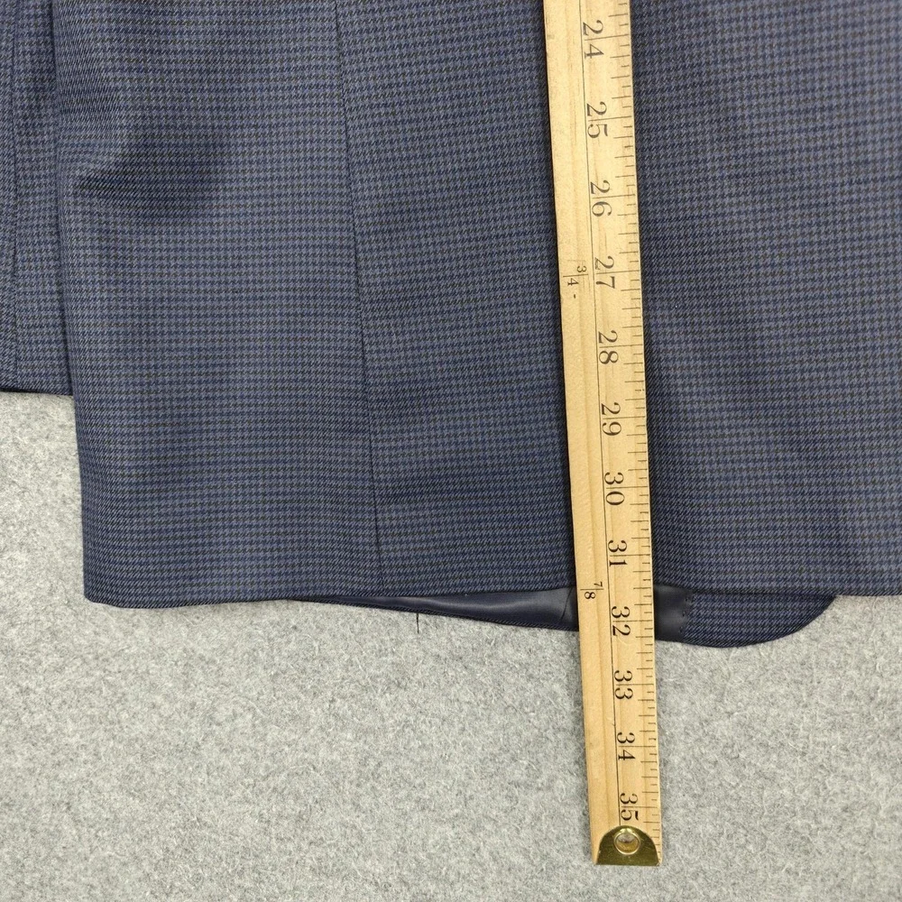 Lauren Ralph Lauren Blazer Mens 48L Blue Check Two Button Sport Coat Jacket